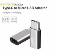 MSLFORCE | Metel Magnetig 480Mbps 3A Micro USB I USB-C adapter Trosi Connector Alwminiwm Tai Ar gyfer Trosglwyddo Data A Codi Tâl