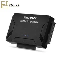Siopa Ar-lein MSLFORCE | SATA I Addasydd USB IDE USB 3.0 2.0 Sata 3 Combo Cable Ar gyfer 2.5 3.5 Gyriant Disg Caled HDD SSD USB Converter IDE SATA Adapter