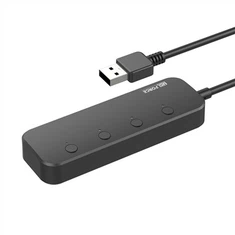 Porthladd USB HUB 4 Gyda switshis cyffwrdd unigol