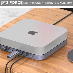 Gorsaf Docio Ar Gyfer Yr M1 Mac Mini 2021 USB3.2 Gyda Chaead SDD HDD , Gorsaf Doc 9 MEWN 1