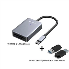 USB i gerdyn cof SD4.0 addasydd UHS-II