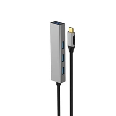 Hwb 4-Port USB 3.0, porth USB Alwminiwm 4x USB 3.0
